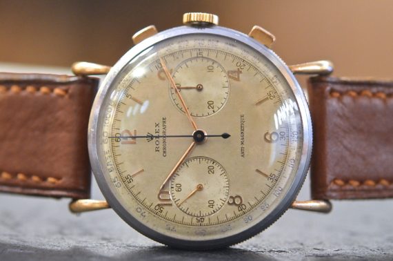 Rolex Chronograph Antimagnetique ref. 4062 in Acciaio e Oro