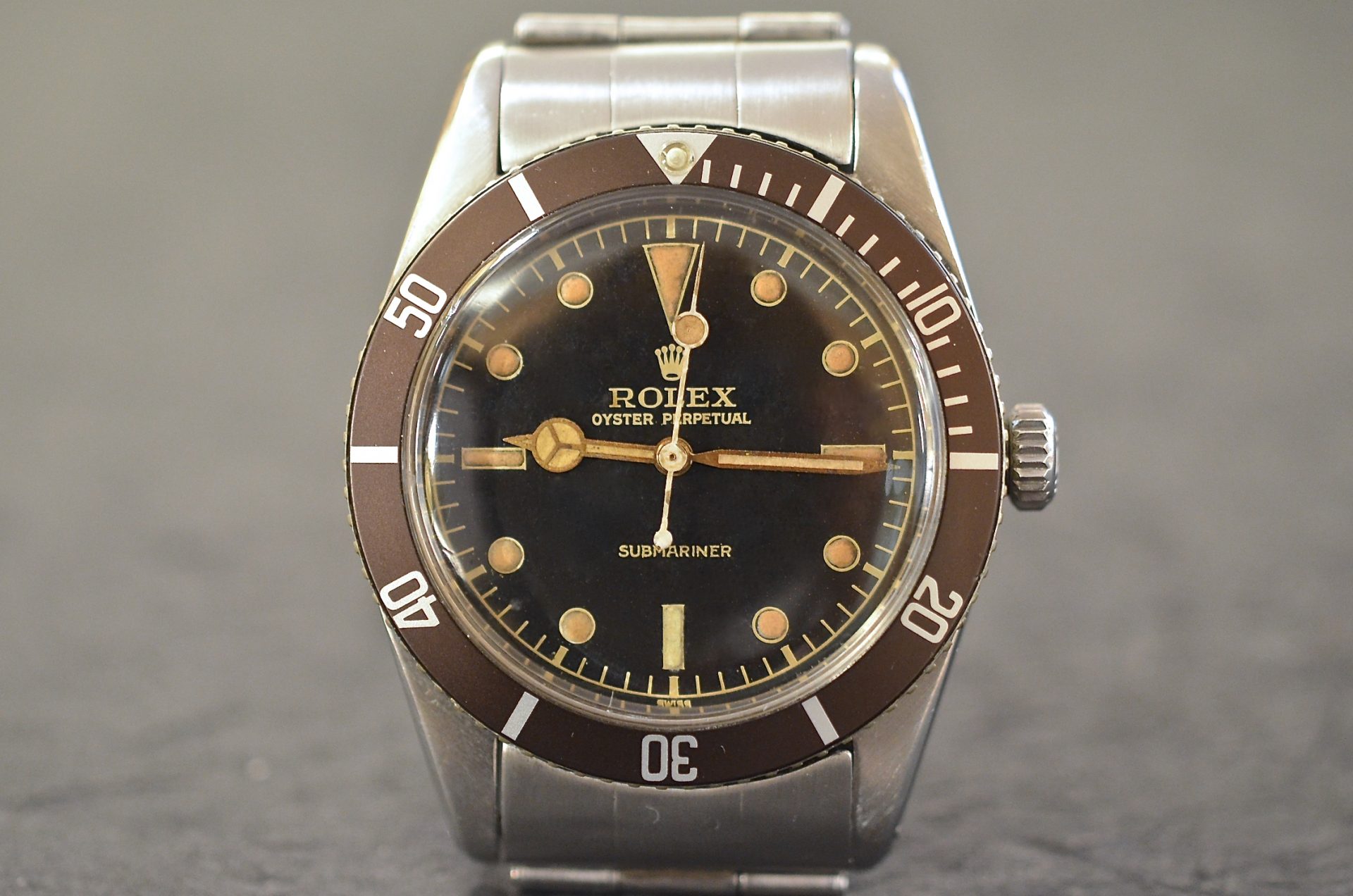 Rolex Submariner ref. 6536/1 Gilt Marrone in Acciaio | Tempus Orologi