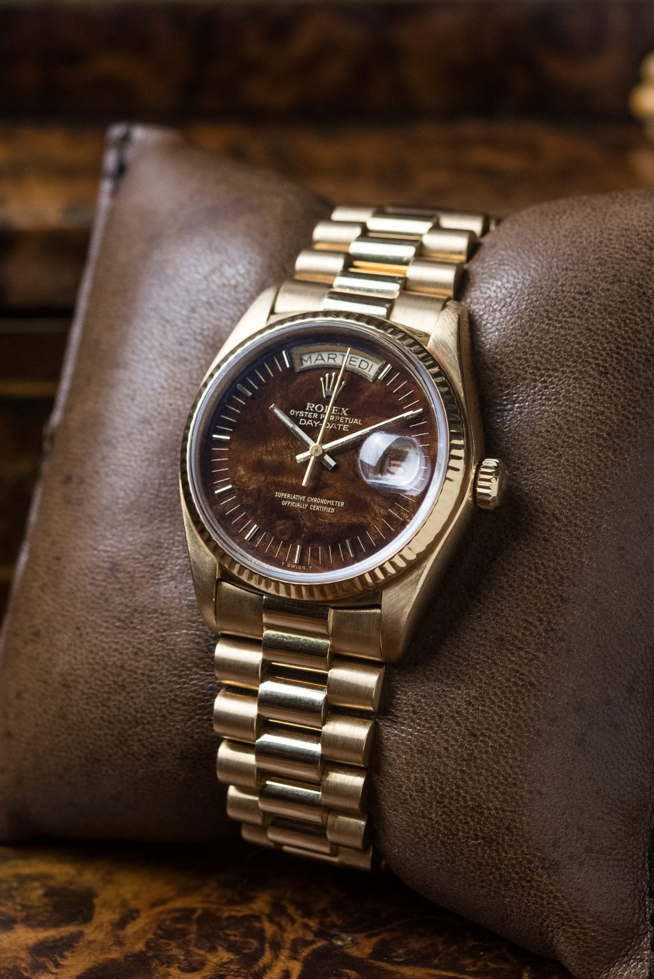 Rolex Day Date ref. 18238 Radica in Oro Giallo 18k Tempus Orologi